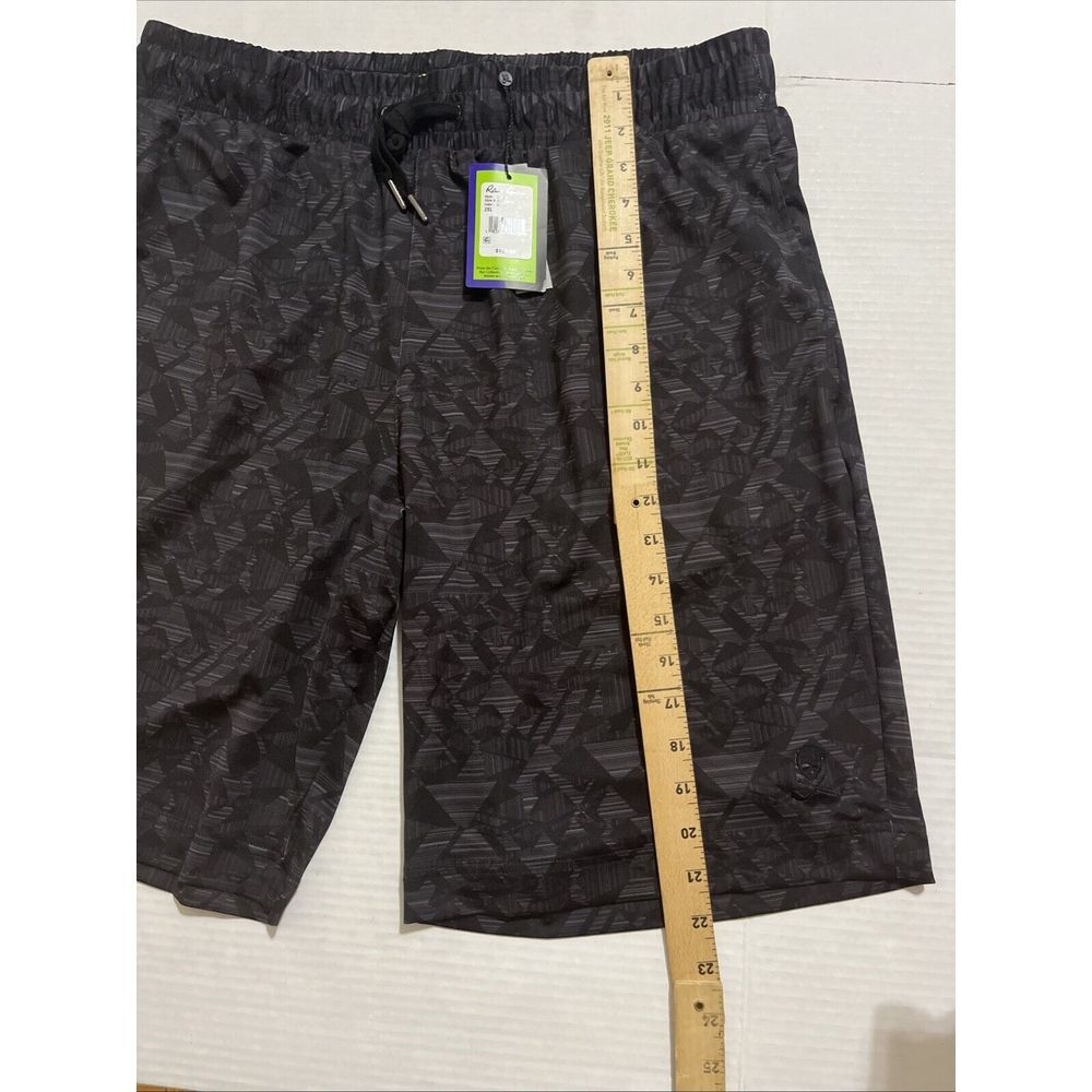 Robert Graham Abstract Shorts Men XXL Black Gray Sweat Athleisure Hiker Golfer - Picture 7 of 10
